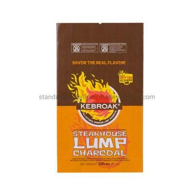 BBQ Charcoal 7lb 10lb 15lb 20lb 40lb 4kg 5kg 8kg 10kg 15kg BOPP Laminated PP Woven Package Bag Custom Design Polypropylence Bag