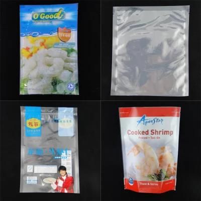 Plastic Bag Three Side Seal Pouch Frozen Seafood Packaging Bag