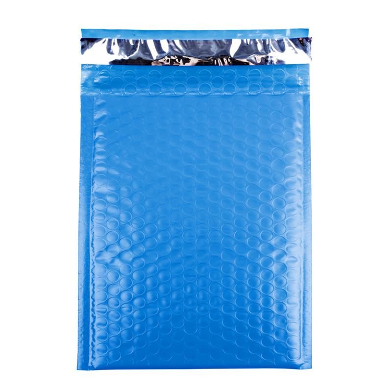 [Sinfoo] 4X8" Blue Poly Bubble Mailer Delivery Bag (B. 26213bl)