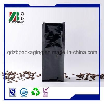 Quad-Sealed Plastic Packaging Bags for Coffee