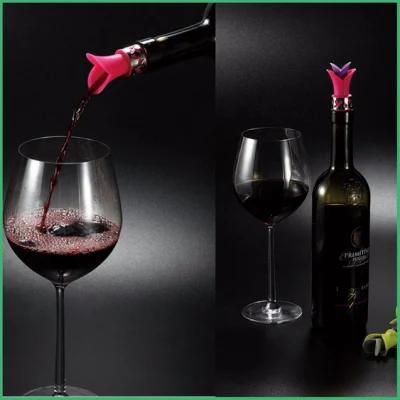 Wholesale Food Grade Silicone Reusable Bottle Cover Hot-Selling High Quality Silicone Rubber Vacuum Red Wine Bottle Stopper