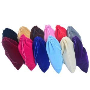 Wholesale Promotional Packaging Velvet Drawstring Gift Bags, Plain Drawstring Jewellery Pouch