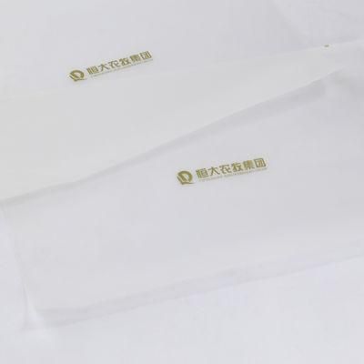 High Quality Gold Foil Logo Black Tissue Wrapping Paper