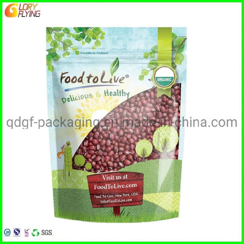 Plastic Food Packaging Bags with Zipper and Aluminum Foil for Protein Packaging