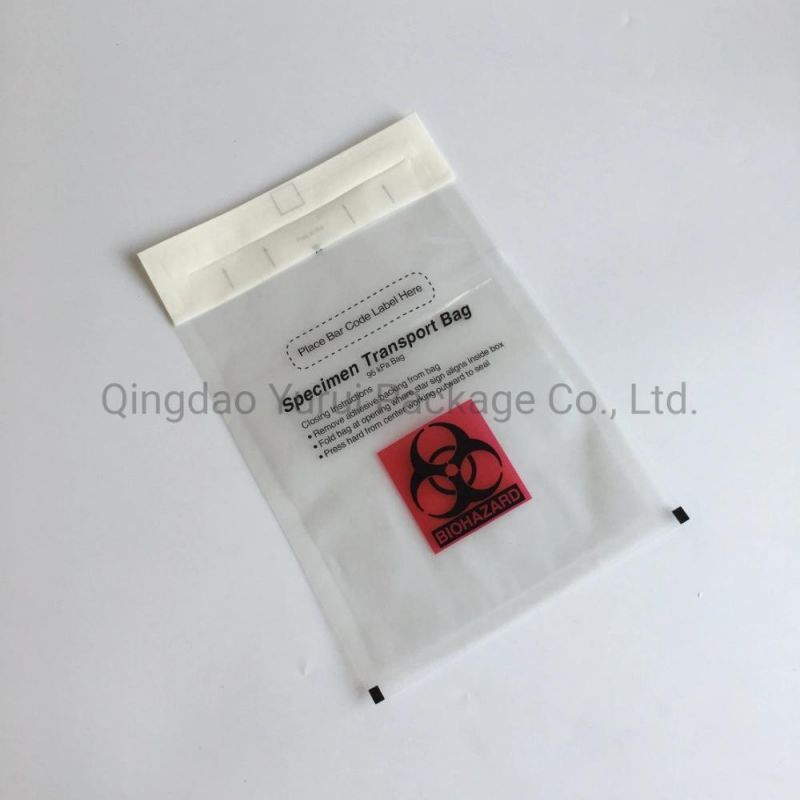 3walls Pet/PE 95kpa Specimen Biohazard Bags