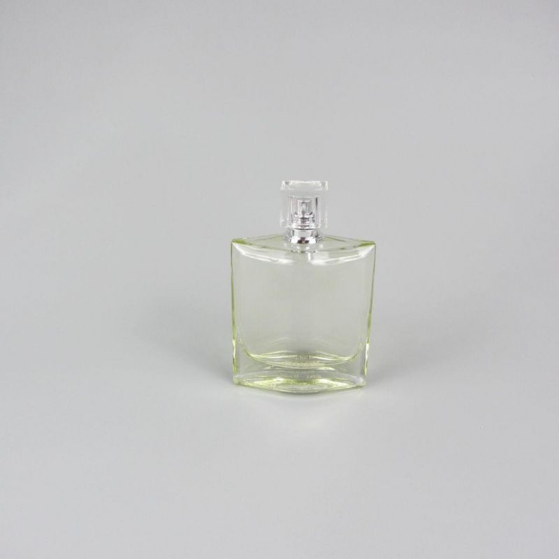 Woman Use Crimping Pump Glass Perfume Bottle 100ml