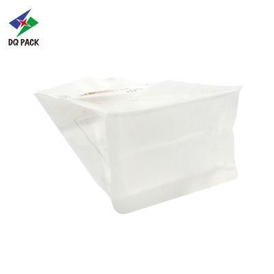 Dq Pack Custom Print Mylar Bag Custom Logo Side Gusset Bag Paper Bag with Transparent Window for Bread Packaging