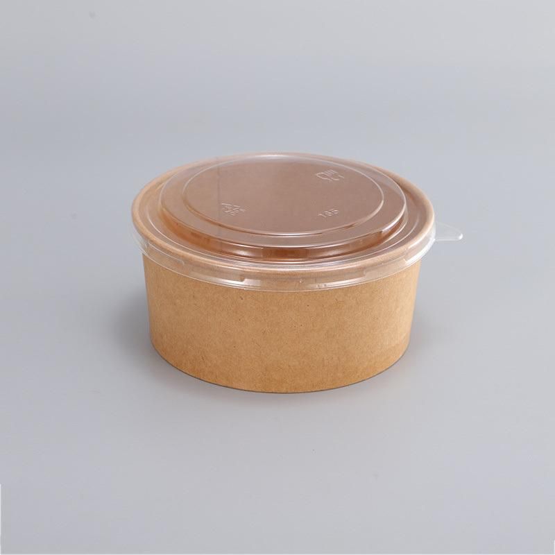 35oz Kraft Paper Bowls Disposable Soup Containers with Lids