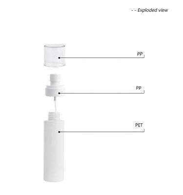 120ml White Pet Ultra Fine Mist Spray Pump Bottle