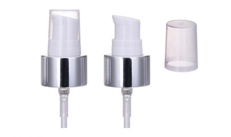 Cream Pump Treatment Pump with Overcap Plastic PP Cap Sprayer Cosmetic Packaging18/410 20/410 18/415 20/415