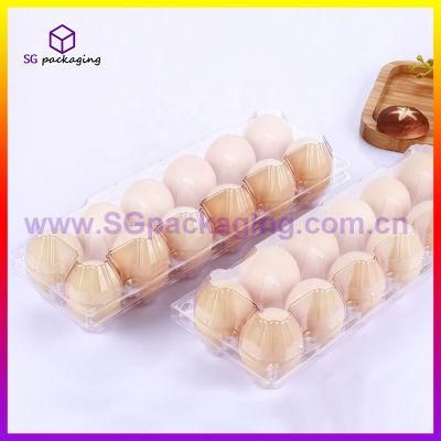 12 Cells Egg Tray Box Packaging PVC Pet