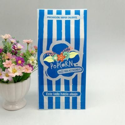 Food Grade Microwave Popcorn Kraft Paper Bag Custom with Logo