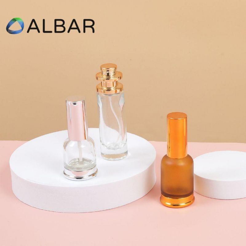 Clear or Frosted Attar Serum Cosmetic Glass Bottles for Private Label Wholesale