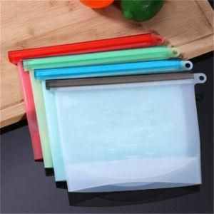 Healthy Food Grade Silicone Food Storage Zip Bag