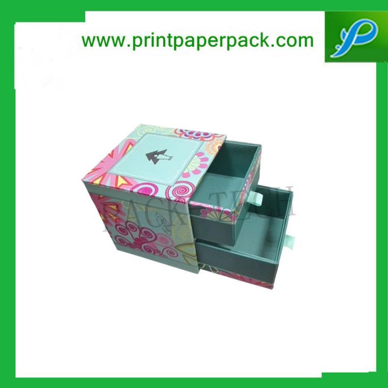 Custom Luxury Full Printed Sliding Cardboard Drawer Gift Belt Box Jewelry Box Cosmetic Box