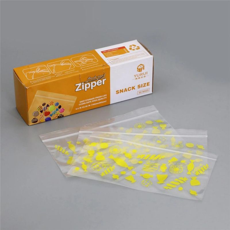 LDPE FDA Grade Printed 4" X 5" Ziplock Bags