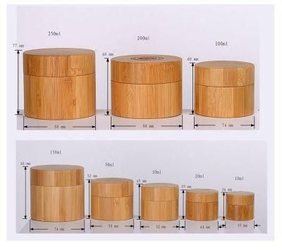 Cosmetic Packaging Bamboo Cream Jar