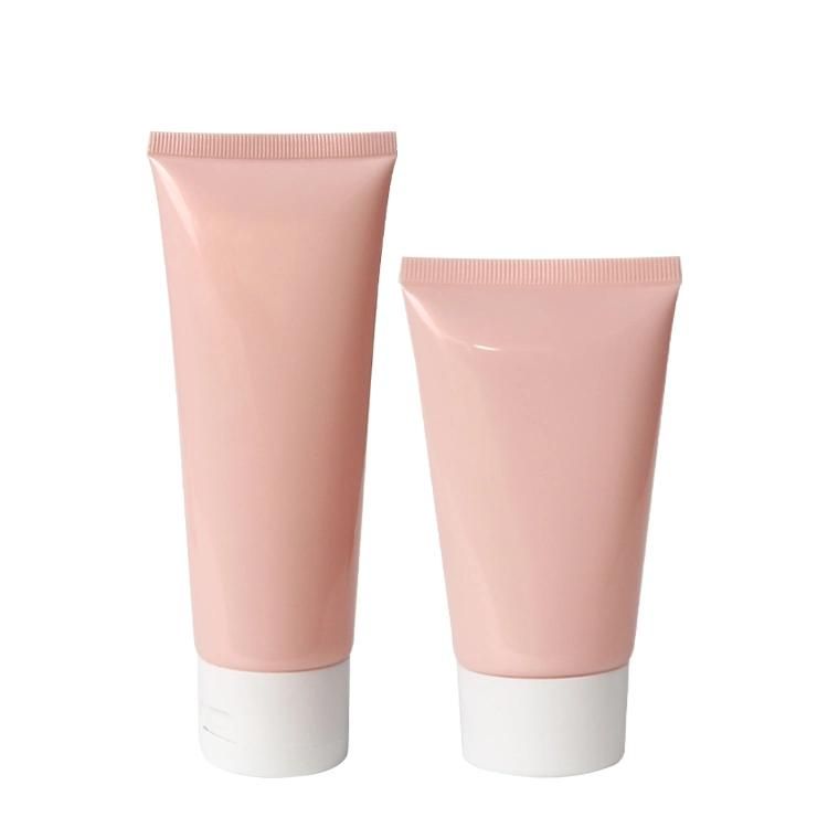 Hot Sale Empty Stock Cosmetic Plastic PE Lotion Hand Cream Container Facial Cleanser 100ml Cosmetic Packaging Squeeze Soft Tube