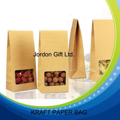 Food Grade Kraft Paper Bag for Snack and Tea