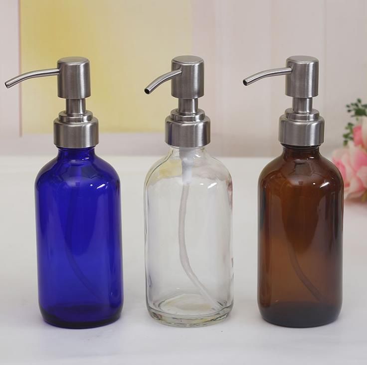 350ml Hand Soap Amber Glass Bottles with Pump