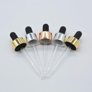 18/410 Aluminum Glass Dropper for Essential Oil Bottle