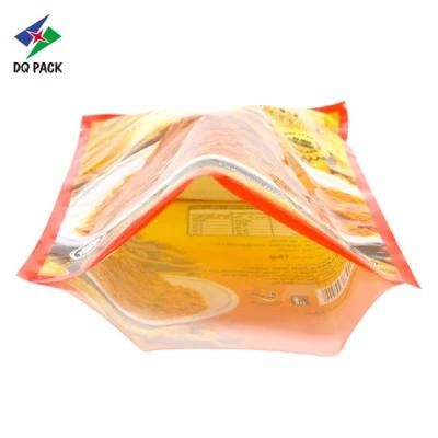 Dq Pack Custom Logo Mylar Bag Antistatic Mylar Bag Powder Packaging Bag Three Sides Seal Bag for Spices Packaging