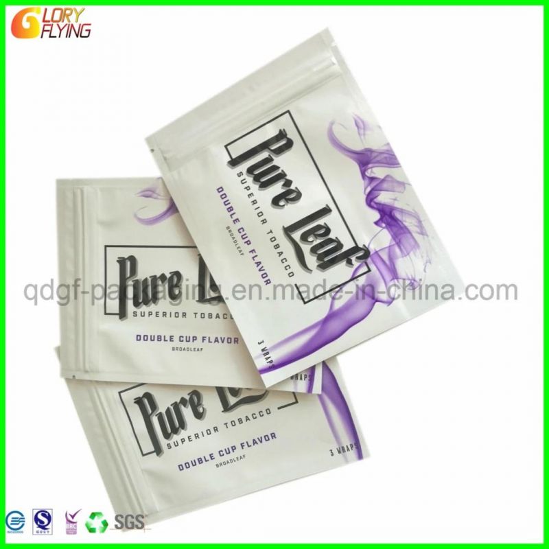 Plastic Smell Proof Mylar Bag for Packing Tobacco and Cigarette