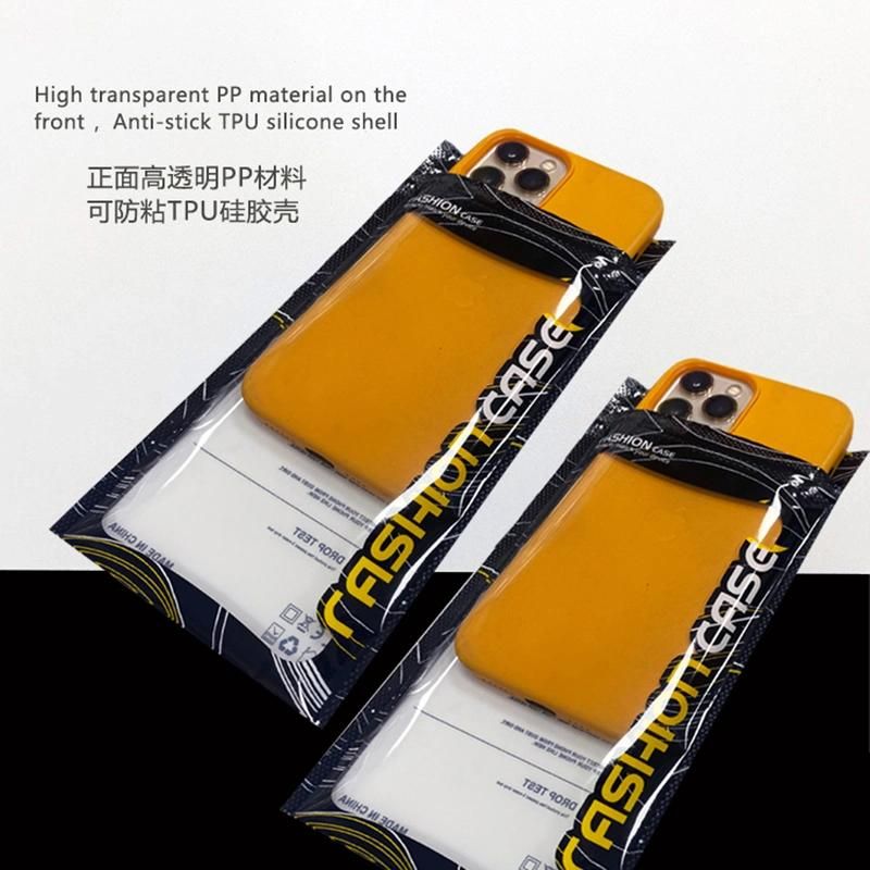 Phone Case Packaging Black Plastic Bag Clear Zipper Bags