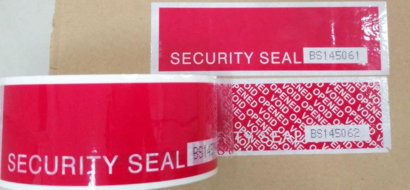 Security Parcel Sealed Customize Non/Partial/Full Transfer Anti Counterfeiting Void Tape