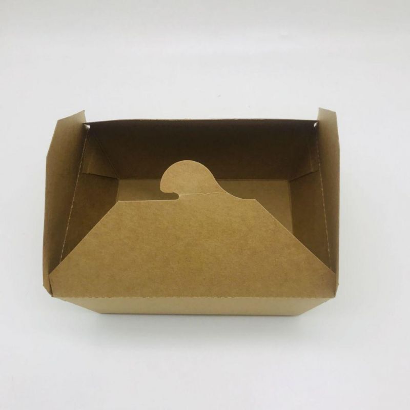 8 Sizes Disposable Paper Kraft Box with Window Takeaway Food Package