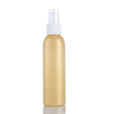 150ml Color Pet Round Plastic Shampoo Bottle with Plating Gold Pump