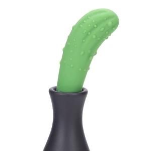 Hot Selling Cucumber Shape Funny Reusable Silicone Wine Stopper