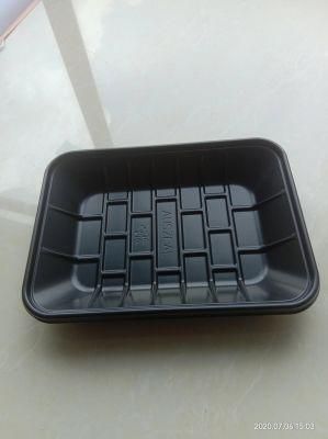 Transparent disposable plastic fruit packaging blister tray