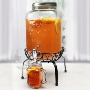 8L Wholesale Mason Jar Drinking Dispenser