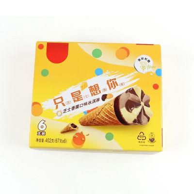 Custom Printing Disposable Packing Cardboard Paper Box for Icecream Food