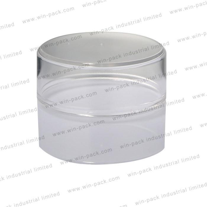 Factory Price Clear Custom Skin Care Cream Airless Acrylic Jar Cosmetic Packaging Jar Wholesale 15g 30g