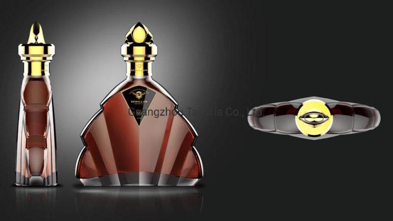 Full Set Custom Empty 700ml 70cl Xo Brandy Liquor Licor Vodka Wine Spirits Clear Glass Bottle