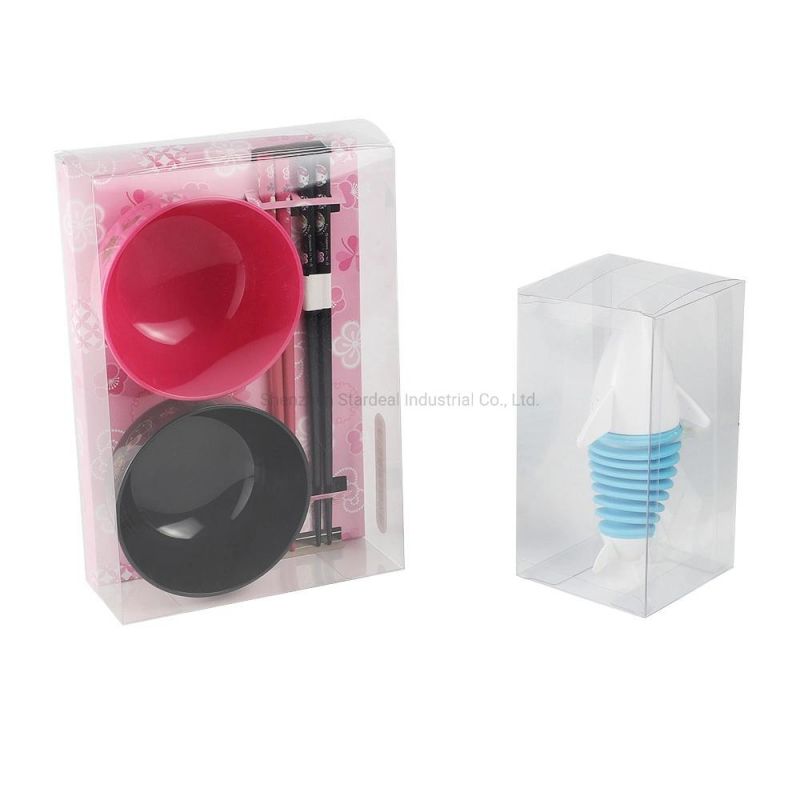 Custom Logo Clear Plastic Box Foldable Hanging Plastic PVC Packaging Box