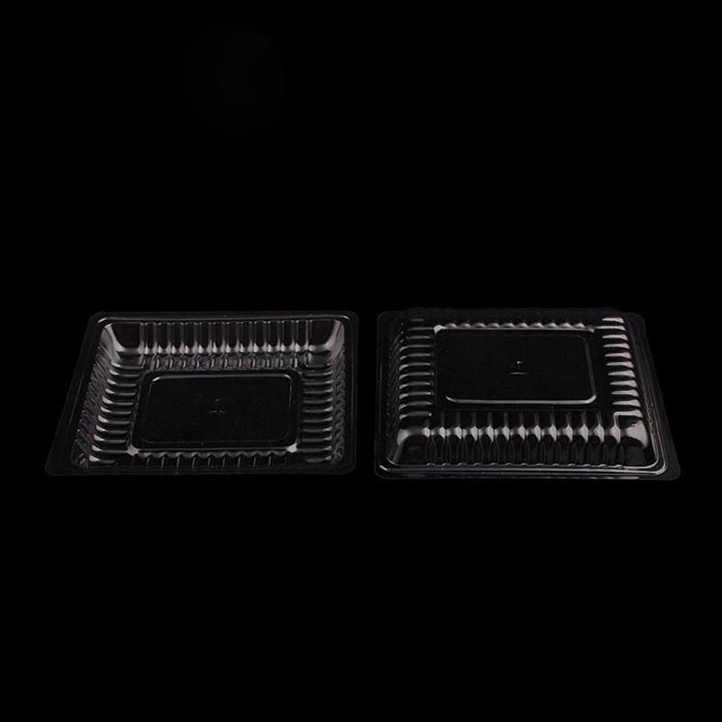 Disposable biodegradable transparent plastic food tray clear fruit blister packaging tray