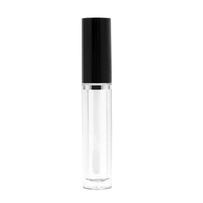 8ml Round Clear Empty Lip Gloss Bottle with ABS Cap