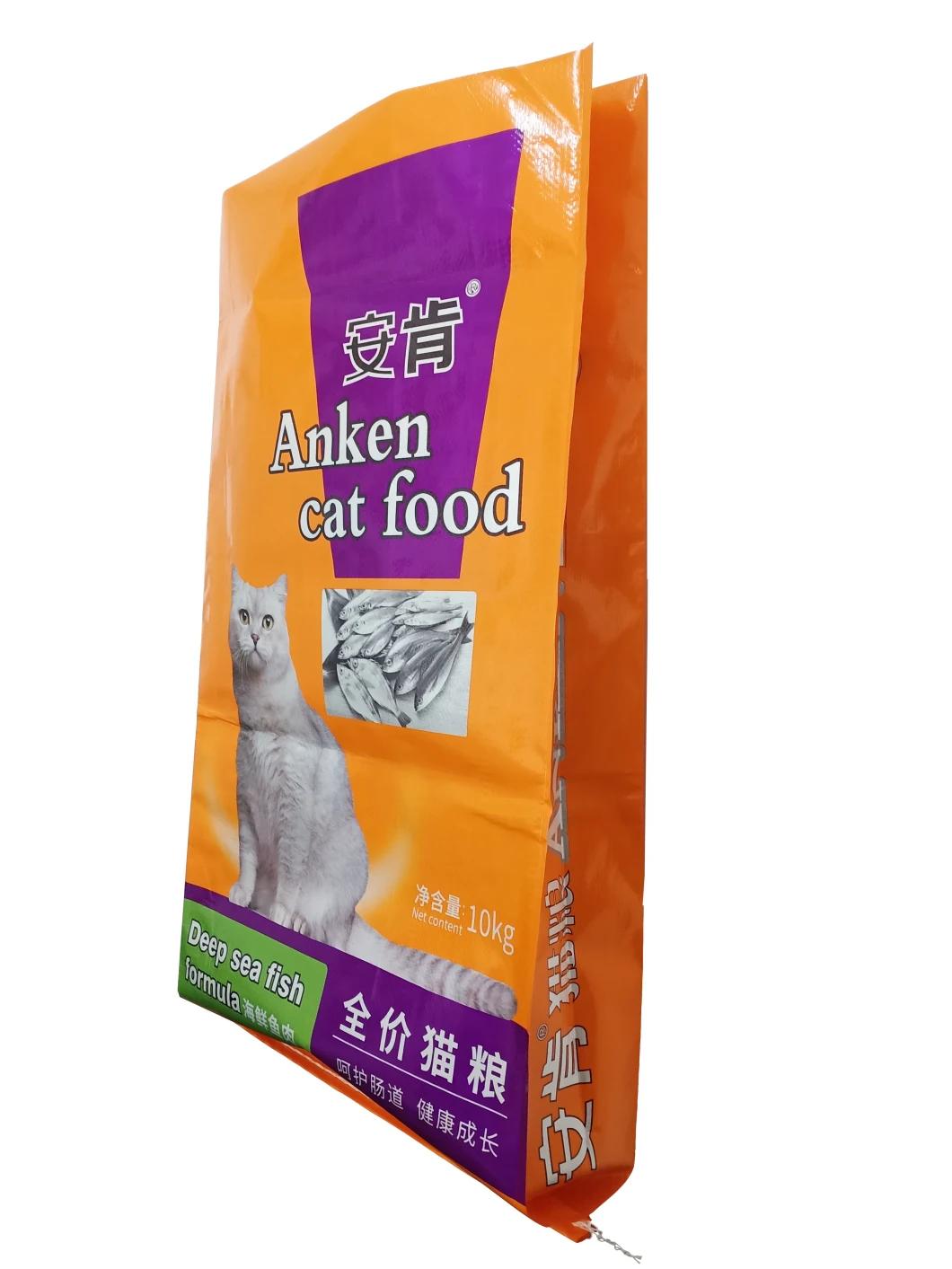 25kg 50kg Wholesale Plastic Animal Feed Pet Cat Food Packaging Bag