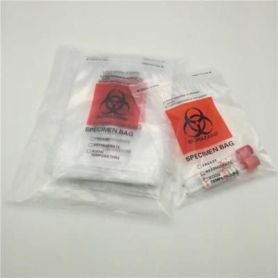 Bio Hazard Zip Lock Bag for Packaging Specimens