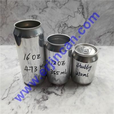 Sleek 355ml Energy Drink Can 12oz Metal Container From Erjin