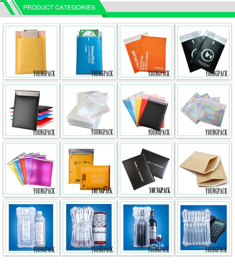 High Quality Waterproof Black Custom Printed Poly Bubble Mailers