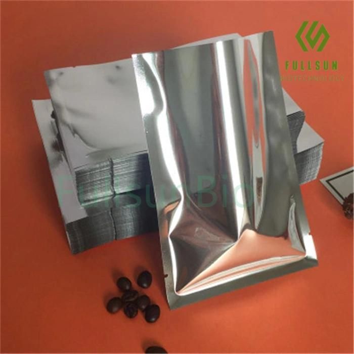 Plastic Food Packaging Stand up Pouch Coffee Tea Candy Pet Snack 3 Sides-Sealed Recyclable Vacuum Compound Bag