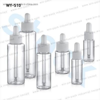 Glass Bottle Transparent Round Shape with Disco Cap for Personal Essential Oil Bottle Skincare 15ml 30ml