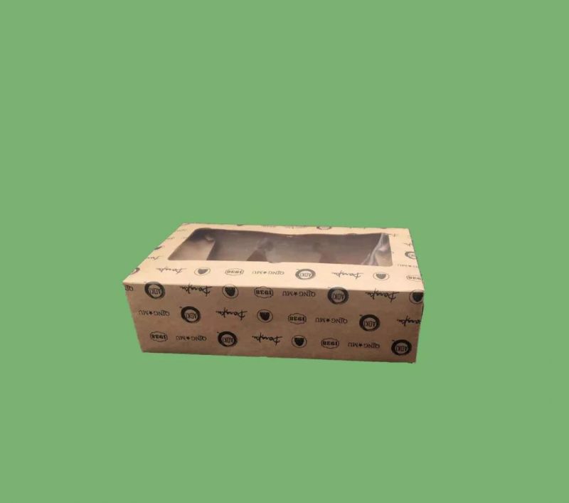 Biodegradable Custom Take Away Disposable Paper Sushi Bento Packaging Box