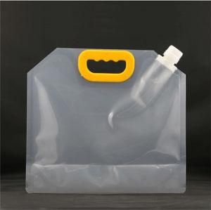 Foldable Big Capacity Plastic Water Pouch Drinking Water Proof Bag for Hiking