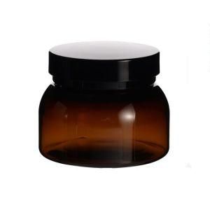 50 Ml 1.6 Oz Plastic Pet Heavy Wall Amber Jar Luxury Cosmetic Jar