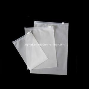 Custom Transparent CPE Slider Zip Lock Bags Frosted CPE Zipper Packaging Bag